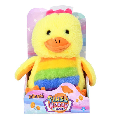 imagMirada 25Cm Coin Bank Duck Soft Toy - Yellow - Mp0122