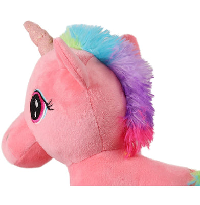 imagMirada 29cm Standing Unicorn with Glitter Horn - Coral-MP0023C | Crossword.in