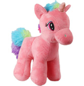 image //www.c...Mirada 29cm Standing Unicorn with Glitter Horn - Coral-MP0023C | Crossword.in