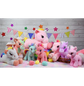 image //www.c...Mirada 29cm Standing Unicorn with Glitter Horn - Coral-MP0023C | Crossword.in