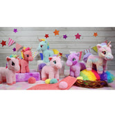 image //www.c...Mirada 29cm Standing Unicorn with Glitter Horn - Coral-MP0023C | Crossword.in