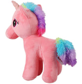 image //www.c...Mirada 29cm Standing Unicorn with Glitter Horn - Coral-MP0023C | Crossword.in