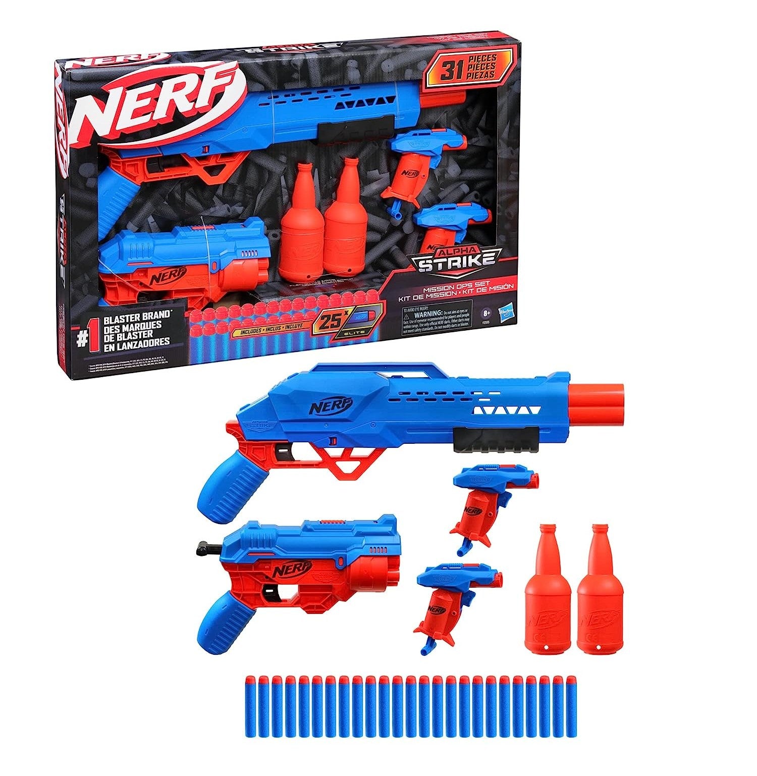 Nerf Alpha Strike Gran Pack De Misión 5 Armas 30 Dardos en venta en Nerf Alpha Strike Gran Pack De Misión 5 Armas 30 Dardos en venta en