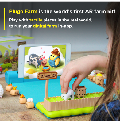 imagPlayShifu Plugo Farm - Interactive Farm Toy Kit for Kids