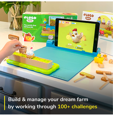 imagPlayShifu Plugo Farm - Interactive Farm Toy Kit for Kids