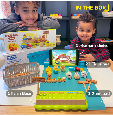 imagPlayShifu Plugo Farm - Interactive Farm Toy Kit for Kids
