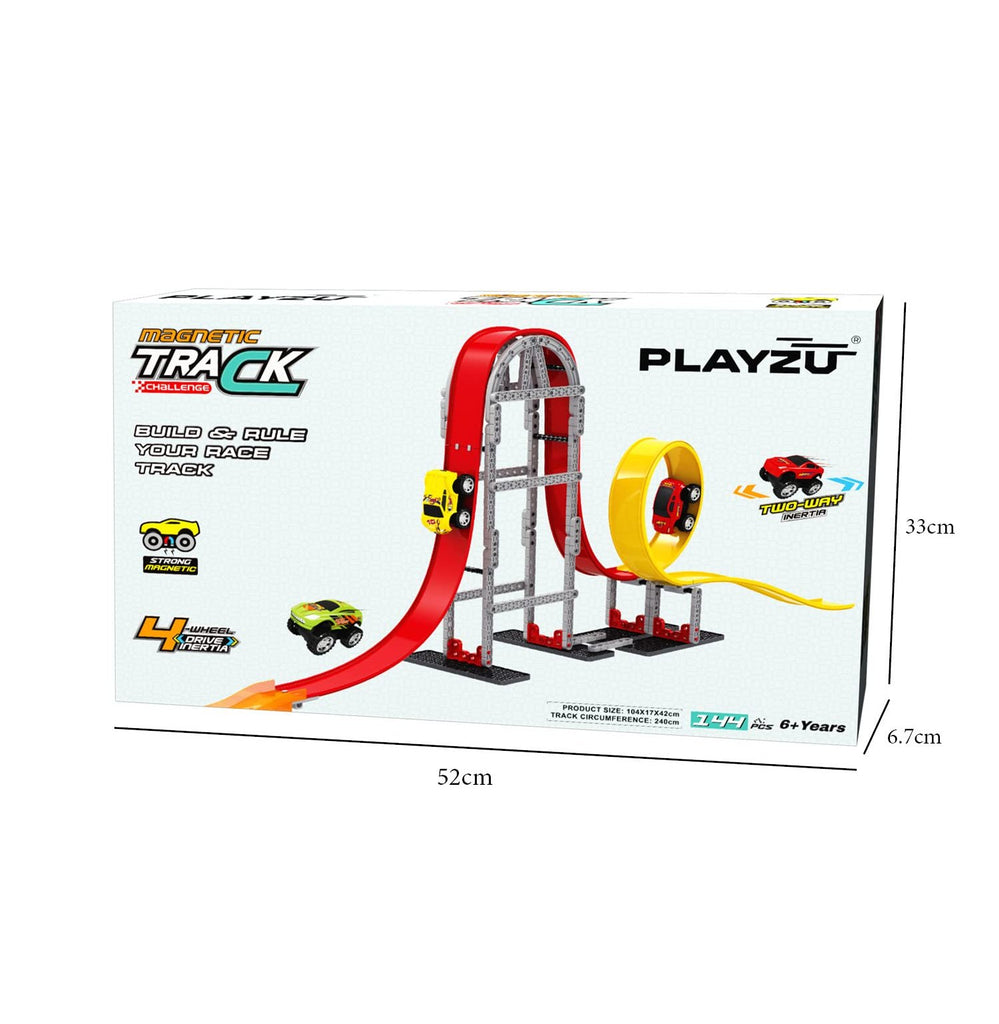 Playzu Magnetic Track Challenge  Set - 1.5 Loops -  679-601 - Crossword.in 