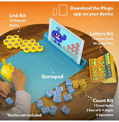 imagPlugo STEM Wiz Pack 3in1 by PlayShifu - Count, Letters & Link 3in1