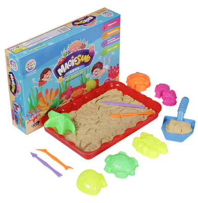 imagRatna's Magic Sand Aqua. Best Sand Non Sticky and dust Free. with Best Moulds