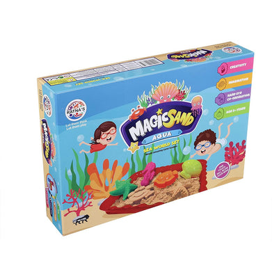 imagRatna's Magic Sand Aqua. Best Sand Non Sticky and dust Free. with Best Moulds