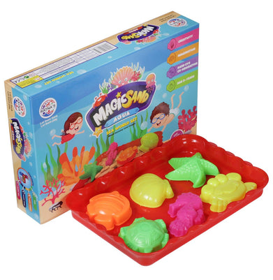 imagRatna's Magic Sand Aqua. Best Sand Non Sticky and dust Free. with Best Moulds