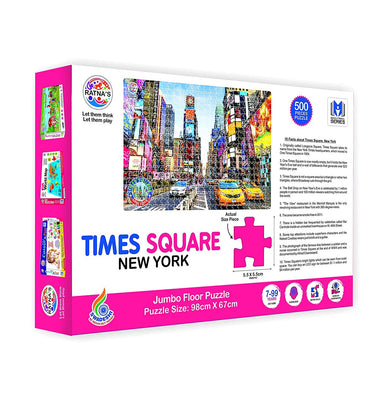 imagRATNA'S New York Times Square 500 Pieces Jumbo Floor Jigsaw Puzzle
