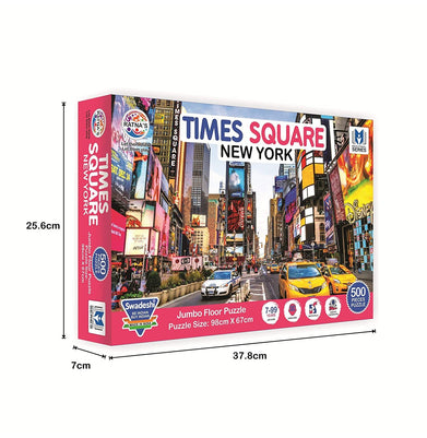 imagRATNA'S New York Times Square 500 Pieces Jumbo Floor Jigsaw Puzzle