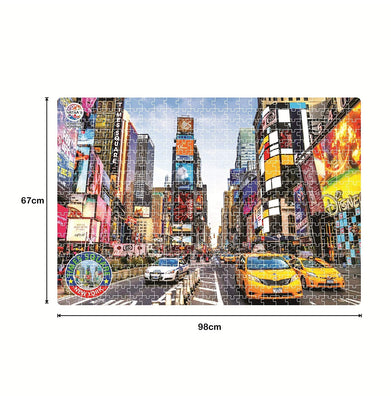 imagRATNA'S New York Times Square 500 Pieces Jumbo Floor Jigsaw Puzzle