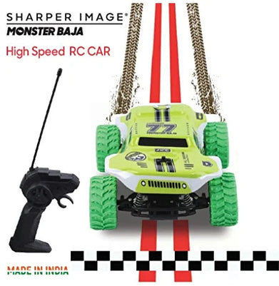 imagSharper Image Monster Baja Truck Remote Controlled Car, Green Color for Kids 6 Years and Above