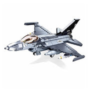 image //www.c...Sluban F-16C Falcon Fighter Building Blocks Kit for Kids - Creative Construction Set with 521 Pieces Educational STEM Toy