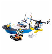 image //www.c...Sluban Land & Sea Police Building Blocks Kit for Kids - Creative Construction Set with 347 Pieces Educational STEM Toy