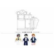 image //www.c...Sluban Town Automobile Sales Service Shop Building Bricks with 3 Mini Toys & 1 Blue Toy Car