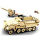 imag1Sluban WW2 - Sd.Kfz. 251 Half Track Building Blocks with a K-18 Canon & 3 Army Toys