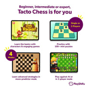 image //www.c...Tacto Chess by PlayShifu - Interactive Story-Based Chess Game Set | Real Figurines, Digital Strategy