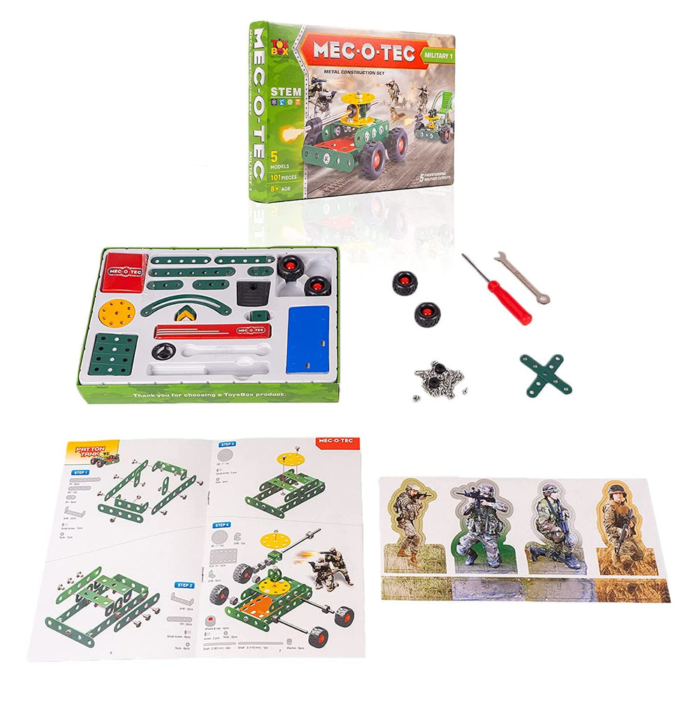 Toyztrend MEC-O-Tec Military No.1 Construction Set for kids | Crossword.in