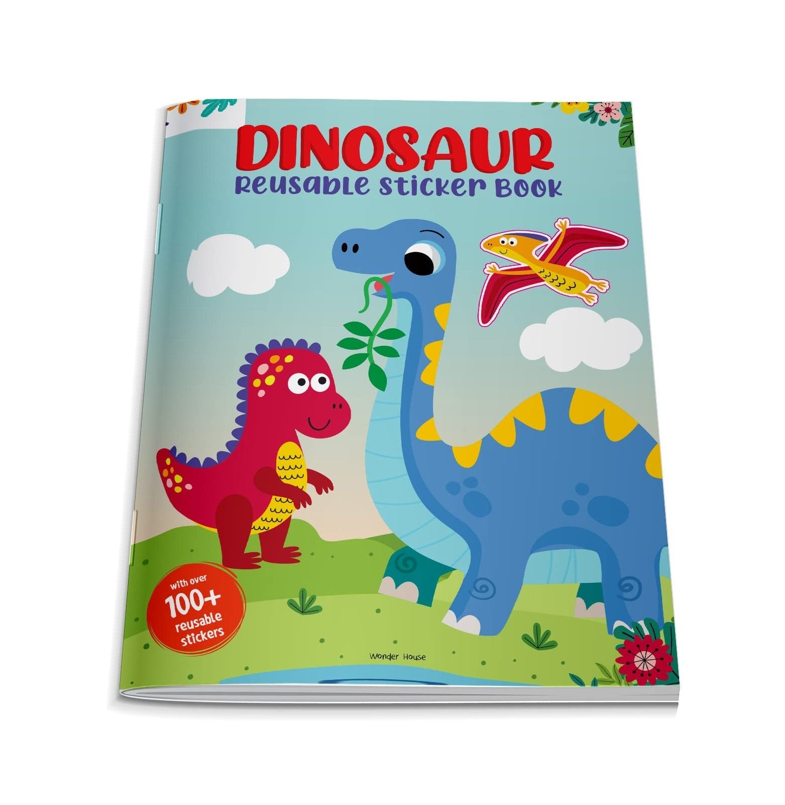 Dinosaur World Reusable Sticker Book For Chindren
