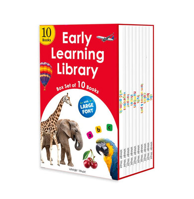 imagEarly Learning Library : Box Set of 10 Books : Big Board Books Series Large Font Board book Wonder House Books