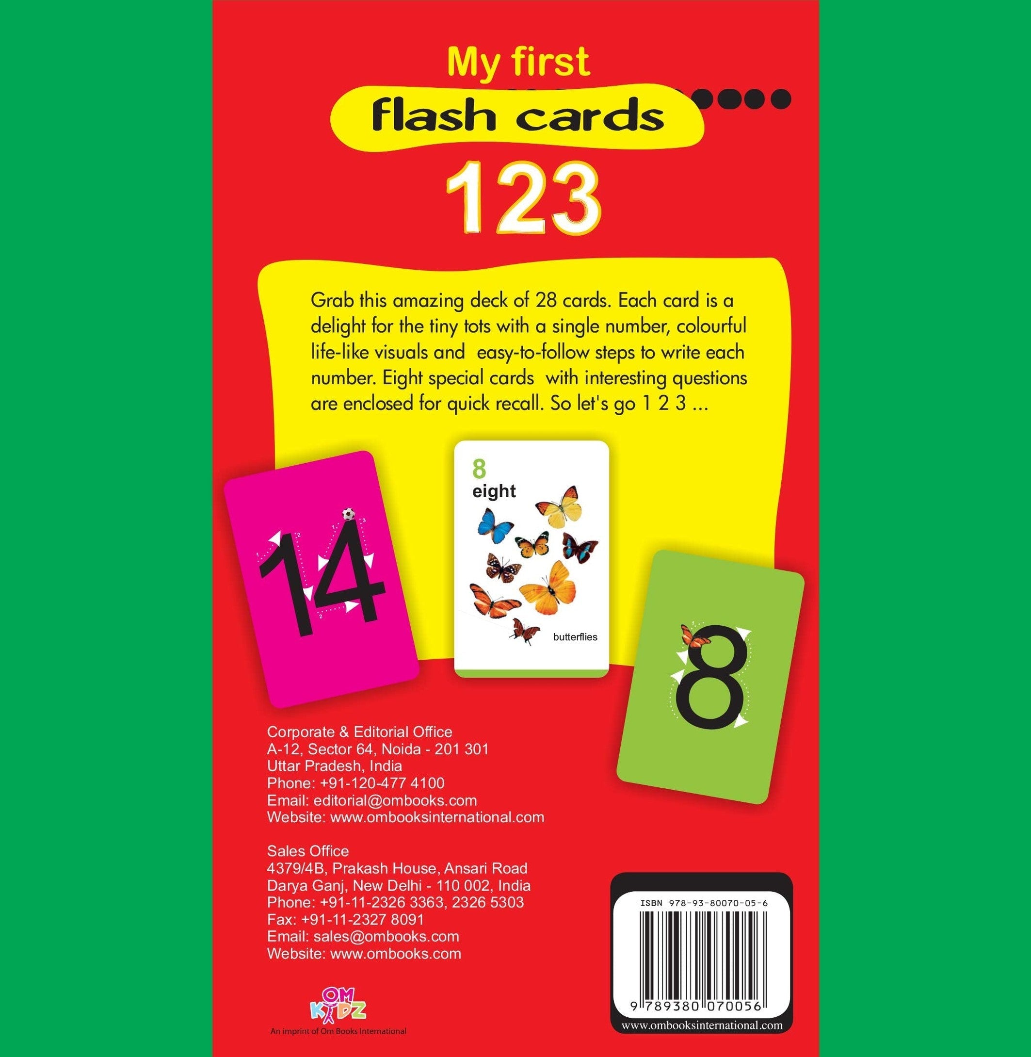First Flash Card My First Flash Cards 123 - Paperback - Early Learning - Crossword