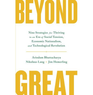 imagBEYOND GREAT Paperback Bhattacharya Arindam; Hemerling Jim and Lang Nikolaus