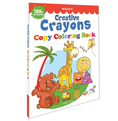 imagMy Big Book of Creative Crayons : A Creative Crayon Copy Colouring Book Paperback Wonder House Books