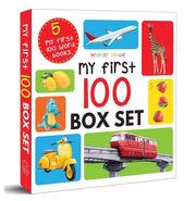 image //www.c...My First 100 Series Boxset: Pack of 5 Picture Books for Children Animals Words Numbers Food We Eat and Things That Move Paperback Wonder House Books