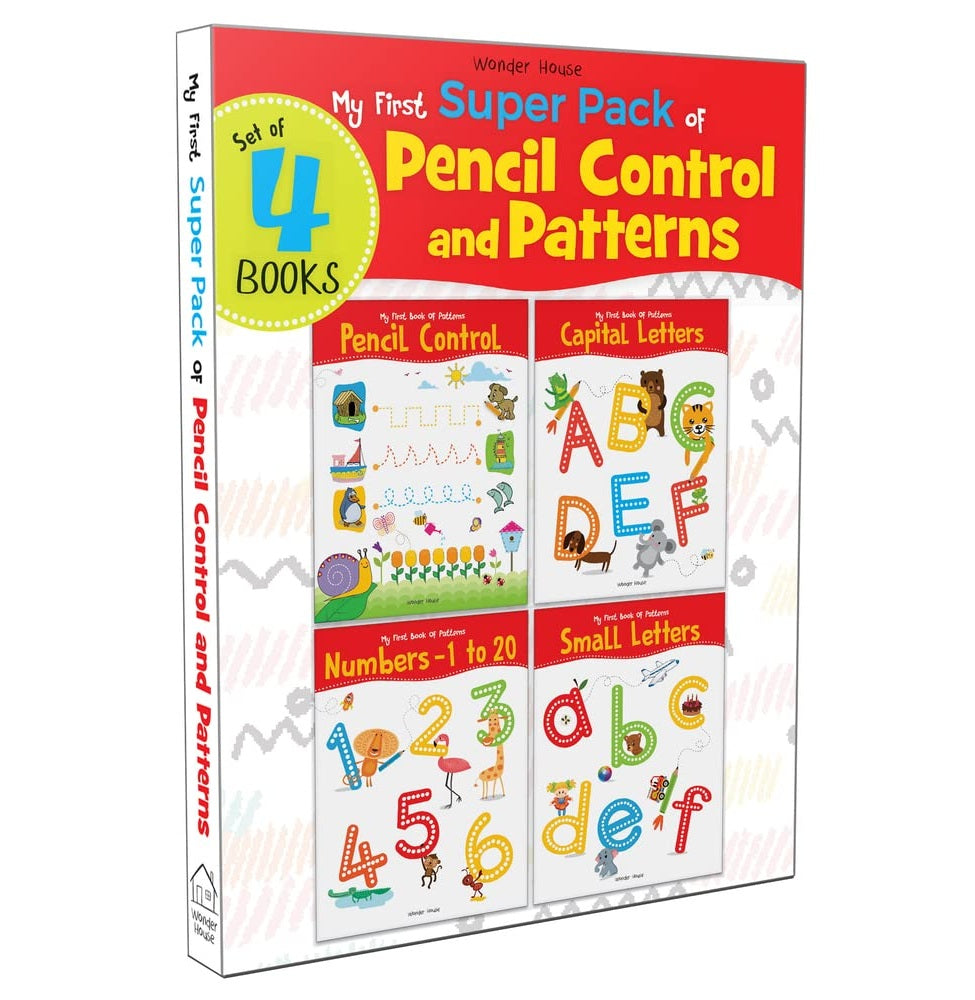 My First Super Pack Of Pencil Control And Patterns : A Set Of 4 Interactive Activity Books To Pract