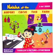 image //www.c...Naisha 4 in 1 : Naisha at the Airport Circus Fair Farm Paperback Jasmin Bheda