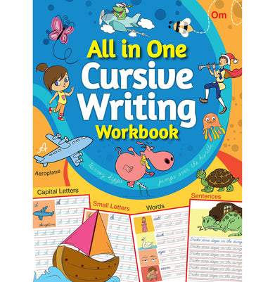 imagAll in One Cursive Writing Workbook Paperback Om Books Editorial Team