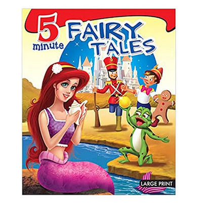 imagLarge Print: 5 Minutes Fairy Tales Hardcover Om Books Editorial Team