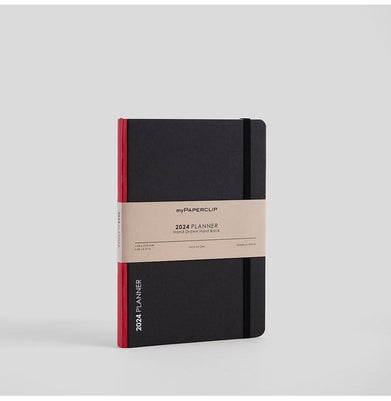 imagPaperclip - 2024 Weekly Planner, A5-D2-Red Spine