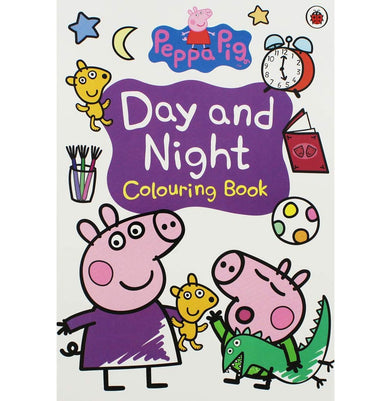 imagPeppa Pig : Day And Night : Colouring Book Paperback Ladybird