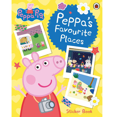 imagPeppa Pig: Peppa’s Favourite Places: Sticker Scenes Book Paperback Peppa Pig