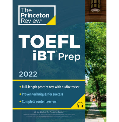 imagPrinceton Review TOEFL iBT Prep with Audio/Listening Tracks 2022: Practice Test + Audio + Strategies & Review 2022 Paperback Princeton Review