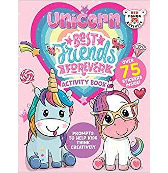 imagUnicorn Best Friends Forever Activity Book Paperback Red Panda