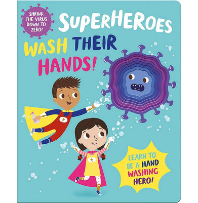 imagSuperheroes Wash Their Hands! I'm a Super Toddler! Die:Cut Board Book Board book Button Katie and Dudziuk Kasia